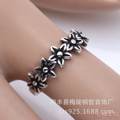 桐哲S925復(fù)古泰銀開(kāi)口戒指 匠心工藝與復(fù)古風(fēng)潮的完美融合